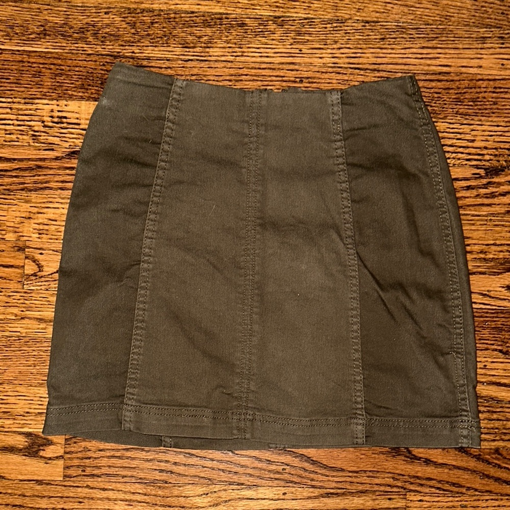 Olive Green Women's Skirt